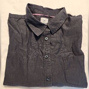 IZOD Grey Button down top blouse